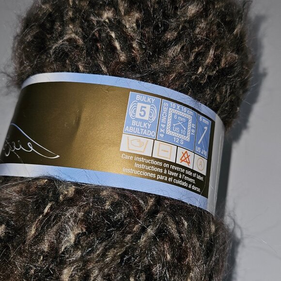 NOS Patons Divine Yarn Skein Bulky DEEP EARTH #06013 Browns 3.5 oz / 142 yds - Picture 5 of 7